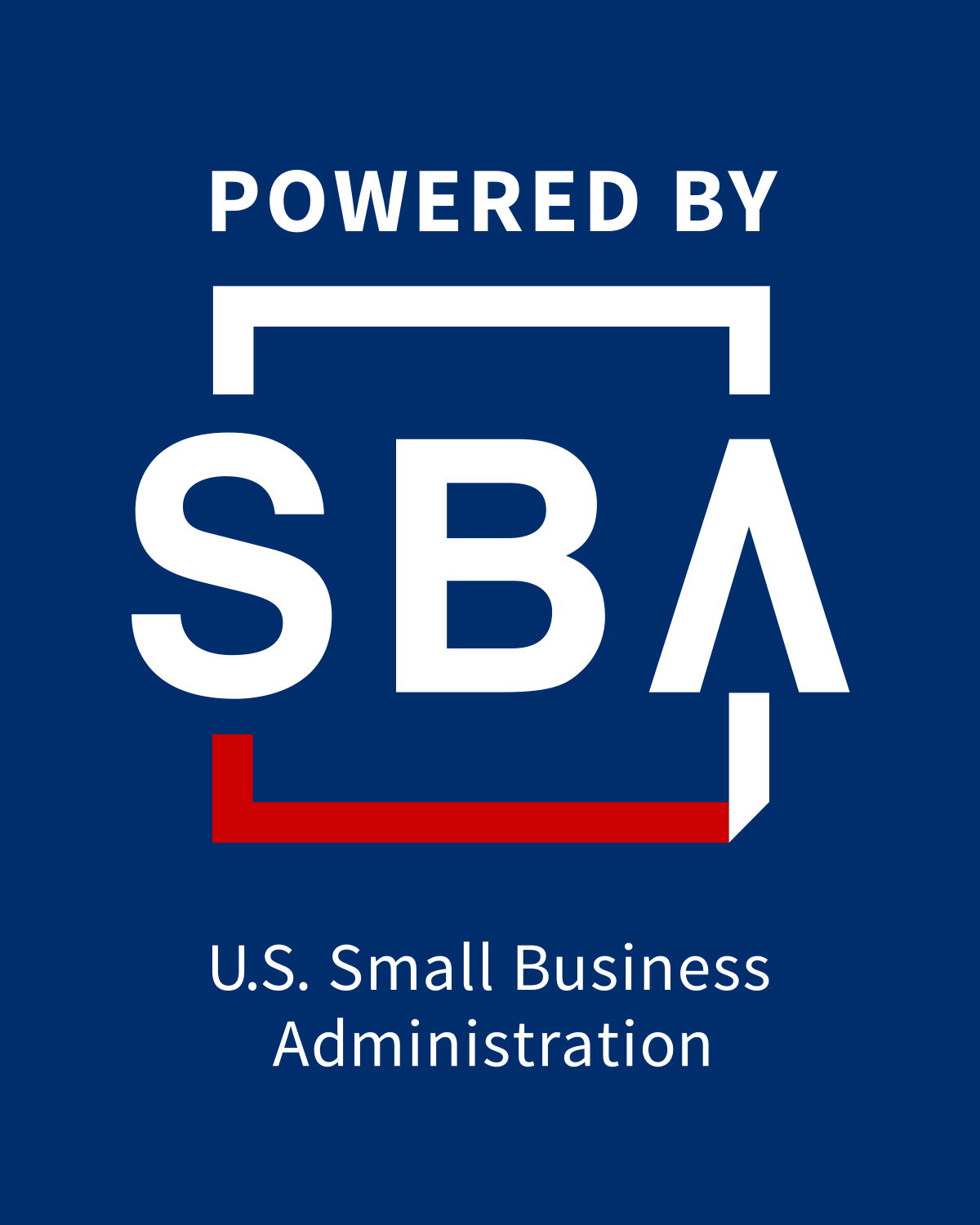 SBDC horizontal reverse white logo