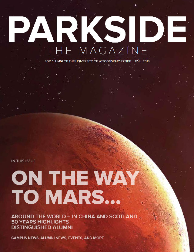 Parkside the Magazine Fall 2019 cover, image of Mars