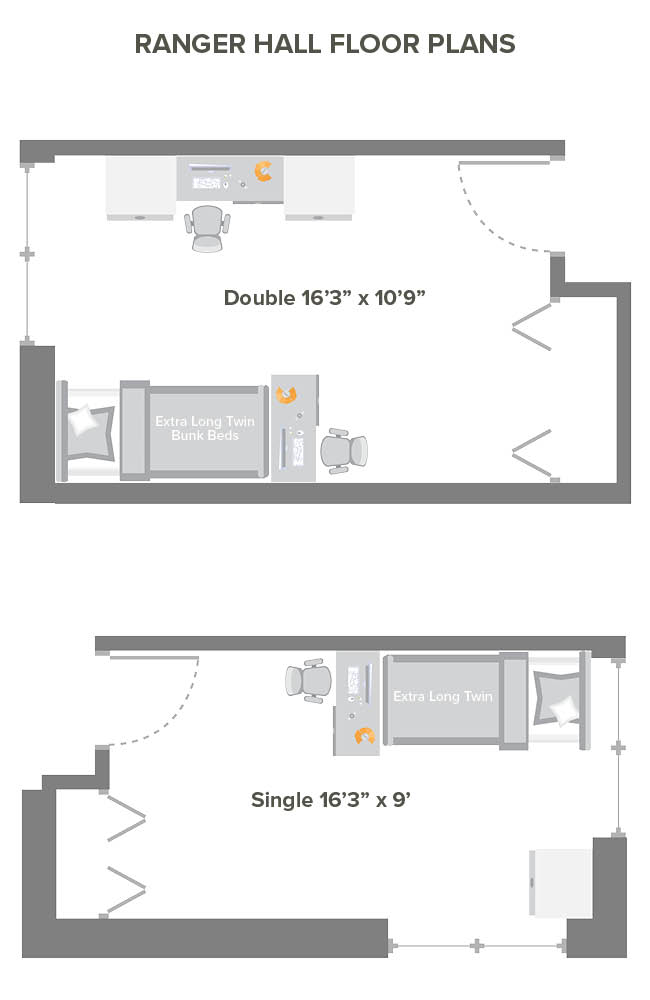 Ranger Hall room floor plans