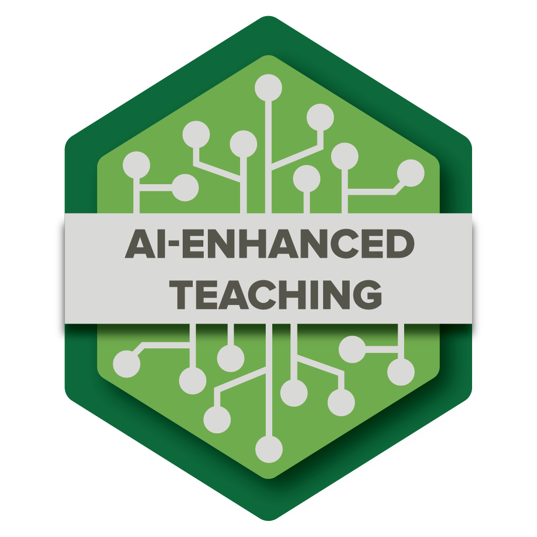 AI enhanced teaching badge