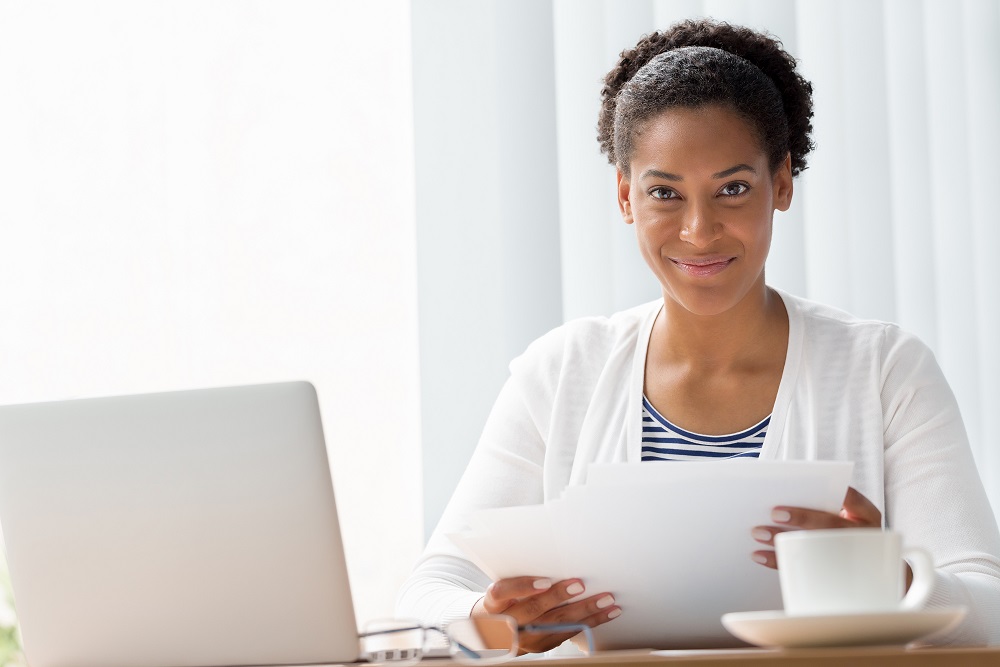 woman at computer